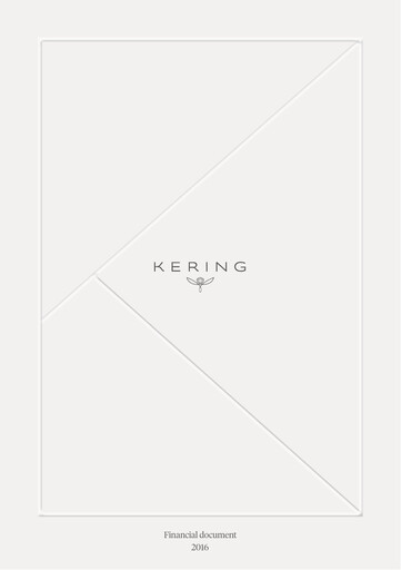 Miniature Kering
 Rapport financier 2016