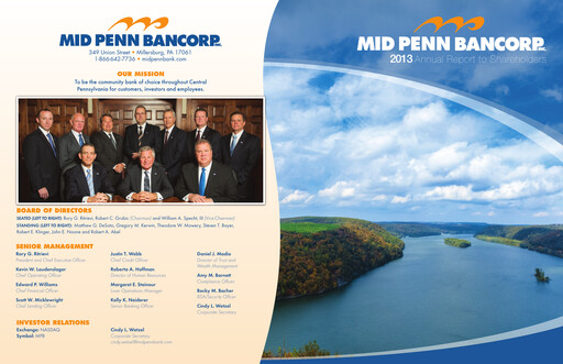 Vorschaubild Mid Penn Bancorp Jahresbericht 2013