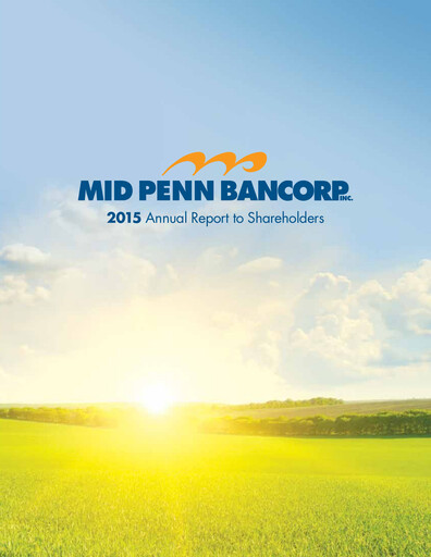 Vorschaubild Mid Penn Bancorp Jahresbericht 2015
