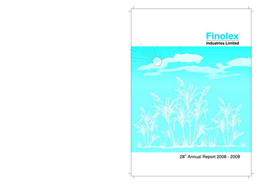 Thumbnail Finolex Industries Annual Report 2008-2009
