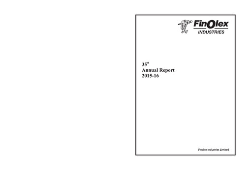 Thumbnail Finolex Industries Annual Report 2015-2016