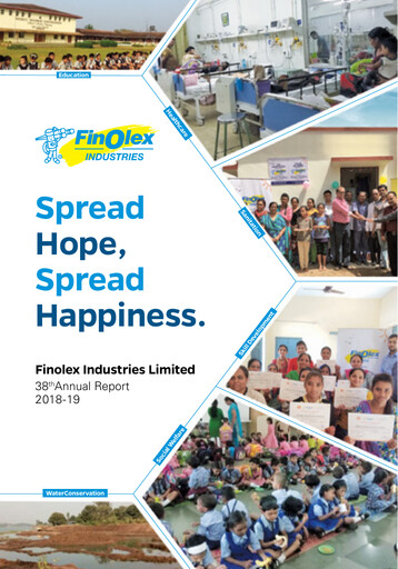 Thumbnail Finolex Industries Annual Report 2018-2019