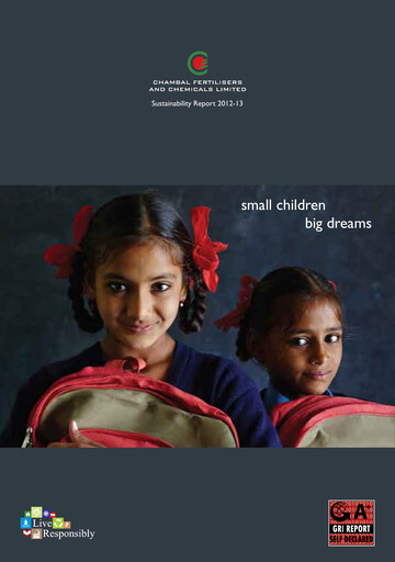 Vorschaubild Chambal Fertilisers
 Nachhaltigkeitsbericht 2012-2013