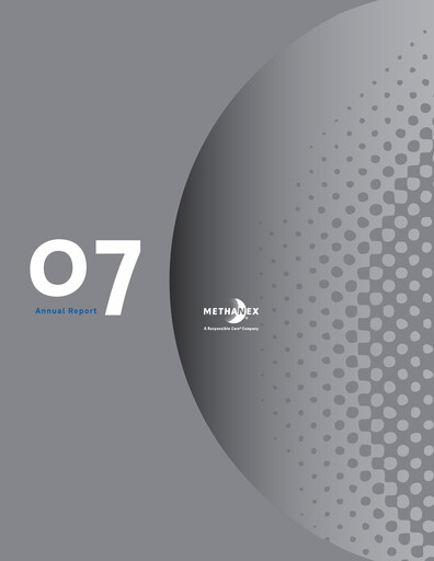 Thumbnail Methanex Annual Report 2007