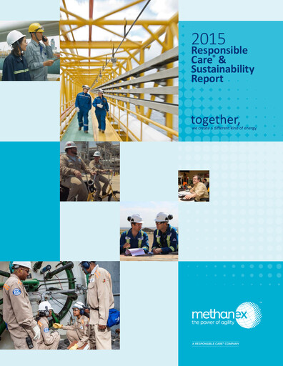 Thumbnail Methanex Sustainability Report 2015