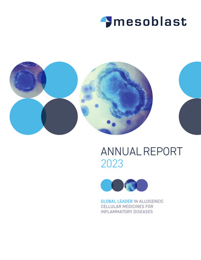 Miniature Mesoblast
 Rapport annuel 2023