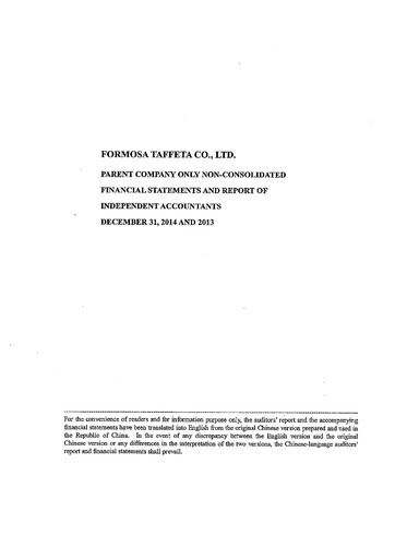 Thumbnail Formosa Taffeta Financial Statement 2014