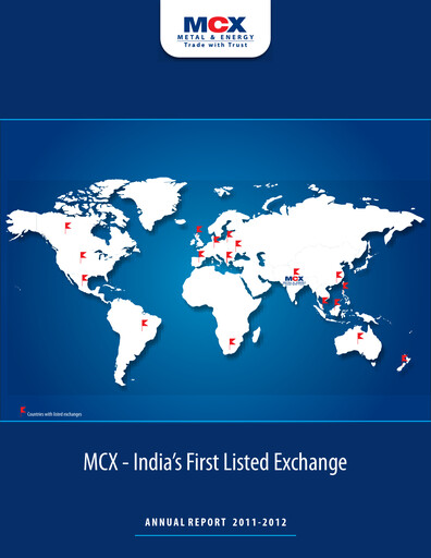 Thumbnail Multi Commodity Exchange Annual Report 2011-2012