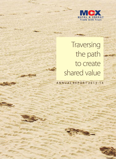 Thumbnail Multi Commodity Exchange Annual Report 2013-2014