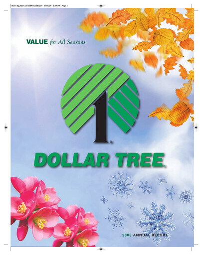 Thumbnail Dollar Tree Annual Report 2008