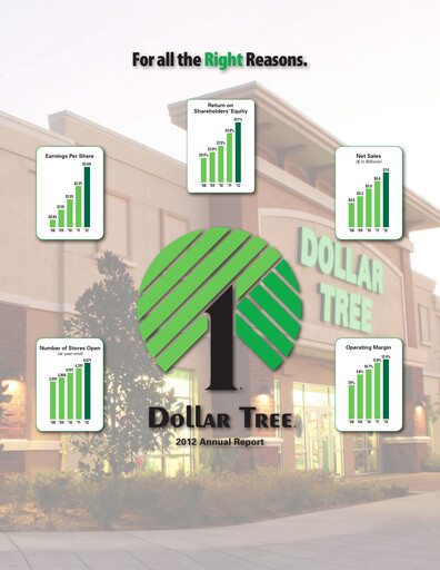 Thumbnail Dollar Tree Annual Report 2012