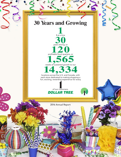 Thumbnail Dollar Tree Annual Report 2016