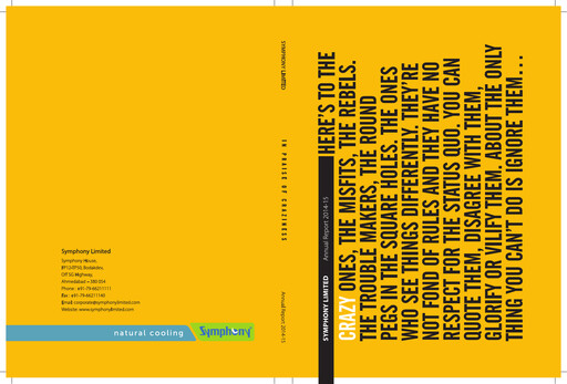 Thumbnail Symphony Limited Annual Report 2014-2015