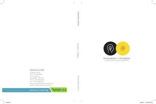 Thumbnail Symphony Limited Annual Report 2016-2017