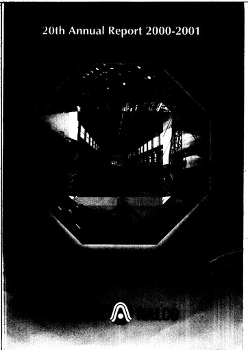 Thumbnail National Aluminum & Alloy Annual Report 2000-2001