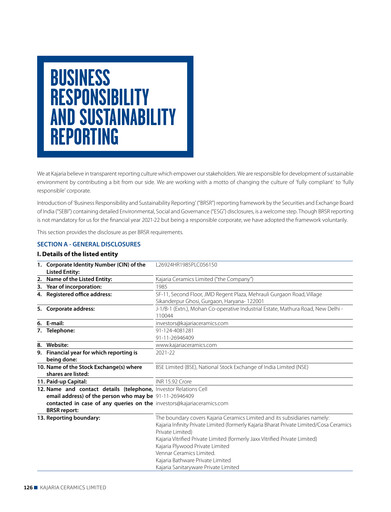 Thumbnail Kajaria Ceramics
 ESG Report 2021-2022