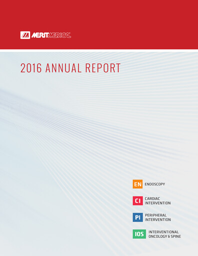 Thumbnail Merit Medical Annual Report 2016