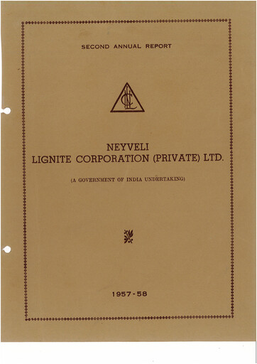 Thumbnail NLC India Annual Report 1957-1958