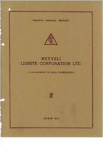 Thumbnail NLC India Annual Report 1959-1960
