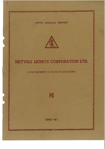 Thumbnail NLC India Annual Report 1960-1961