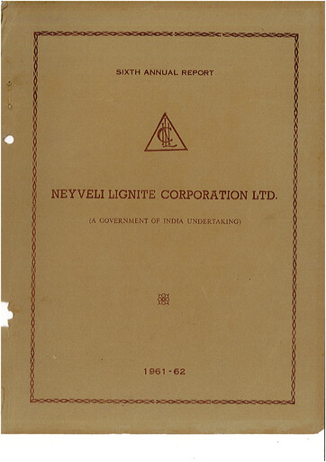 Thumbnail NLC India Annual Report 1961-1962