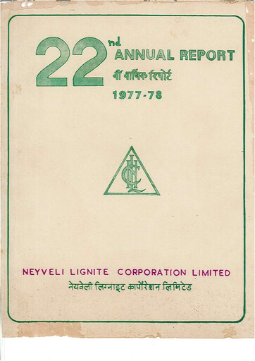 Thumbnail NLC India Annual Report 1977-1978
