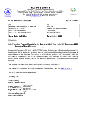 Thumbnail NLC India Quarterly Report 2023-q2