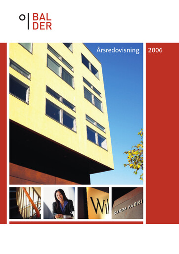 Thumbnail Fastighets AB Balder Annual Report 2006