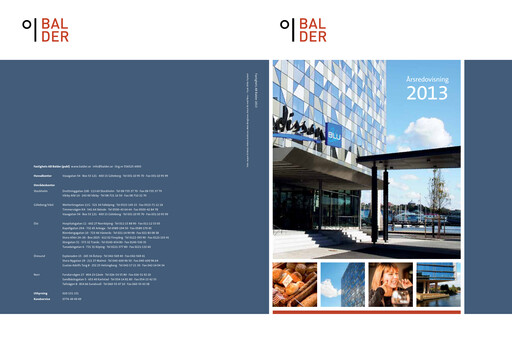 Thumbnail Fastighets AB Balder Annual Report 2013