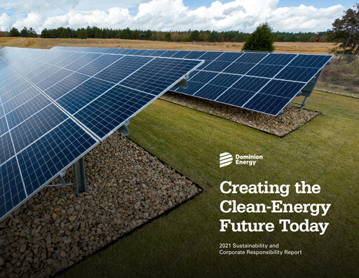 Thumbnail Dominion Energy Sustainability Report 2021