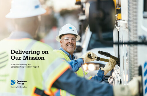 Thumbnail Dominion Energy Sustainability Report 2024