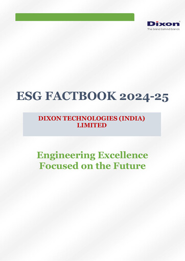 Thumbnail Dixon Technologies ESG Report 2024-2025