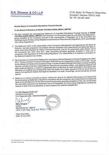 Thumbnail Dixon Technologies Quarterly Report 2025-q1