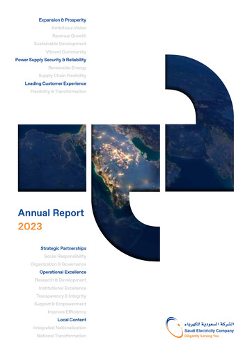 Thumbnail Saudi Electricity Annual Report 2023
