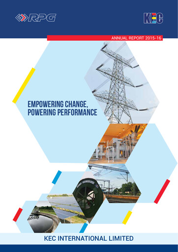 Thumbnail KEC International
 Annual Report 2015-2016