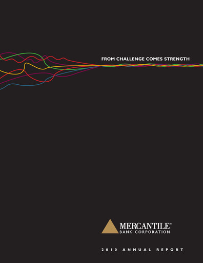 Thumbnail Mercantile Bank Annual Report 2010