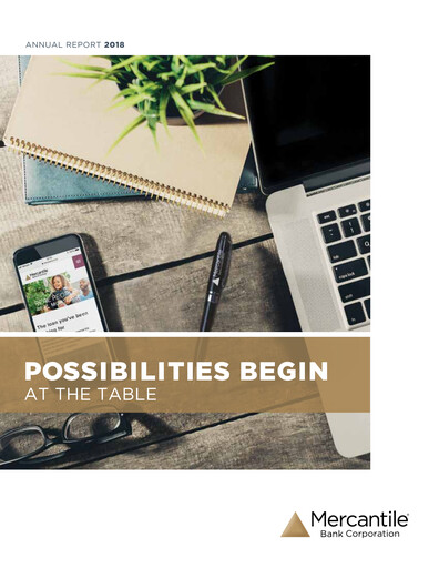 Thumbnail Mercantile Bank Annual Report 2018