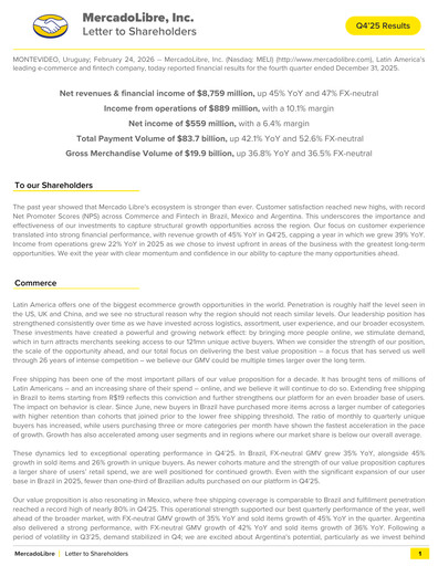 Thumbnail MercadoLibre Quarterly Report 2025-q4