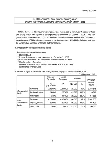 Vorschaubild KDDI Finanzmitteilung 2003-9m