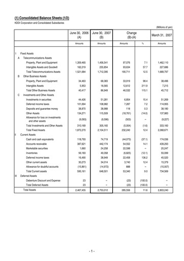 Vorschaubild KDDI Finanzmitteilung 2007-q1