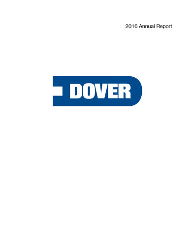 Thumbnail Dover Corporation Annual Report 2016