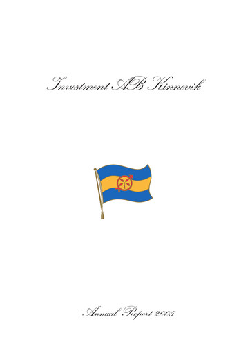 Vorschaubild Kinnevik Jahresbericht 2005