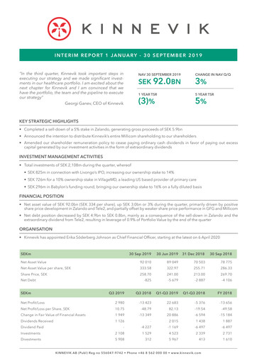 Thumbnail Kinnevik Quarterly Report 2019-q3