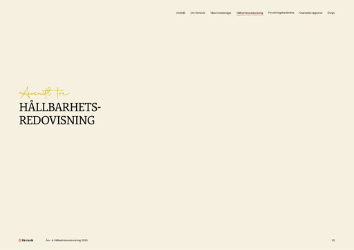 Thumbnail Kinnevik Sustainability Report 2025