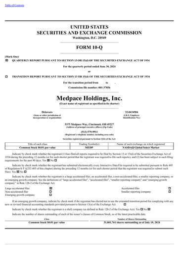 Thumbnail Medpace Quarterly Report 2024-q2