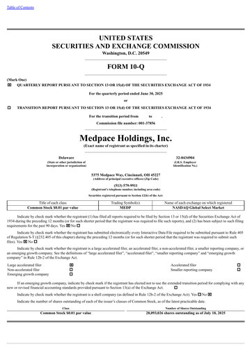 Thumbnail Medpace Quarterly Report 2025-q2