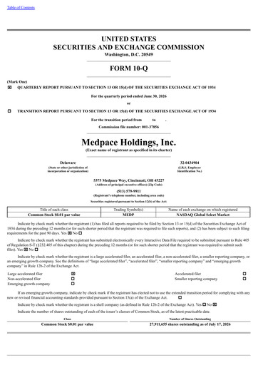 Thumbnail Medpace Quarterly Report 2026-q2