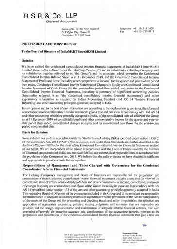 Thumbnail IndiaMART Quarterly Report 2020-q3