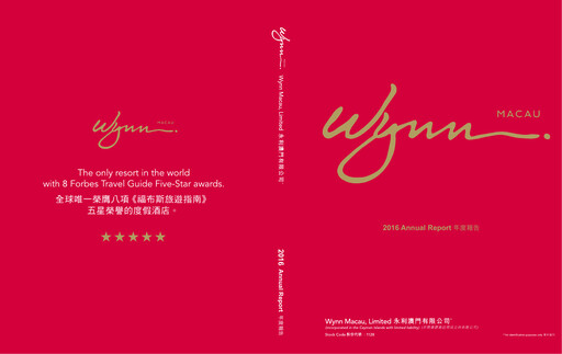 Thumbnail Wynn Macau Annual Report 2016