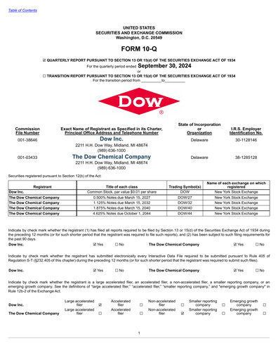 Thumbnail Dow Quarterly Report 2024-q3